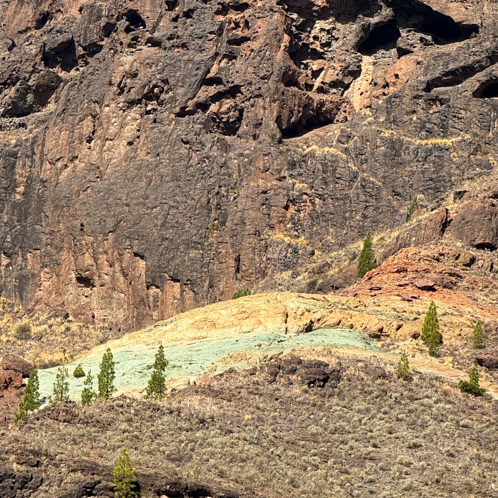 gran canaria błękitne skały Azulejos de Veneguera