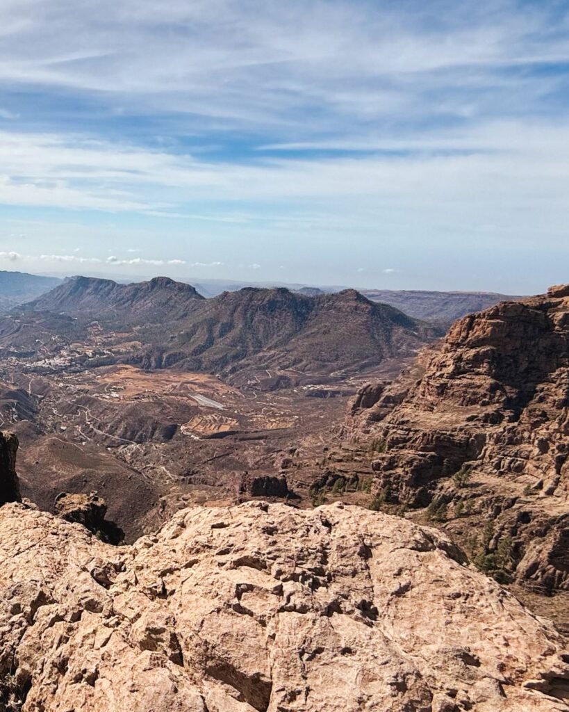 Roque Nublo Gran Canaria widok na góry