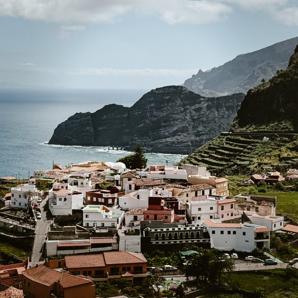 la gomera vista del pueblo